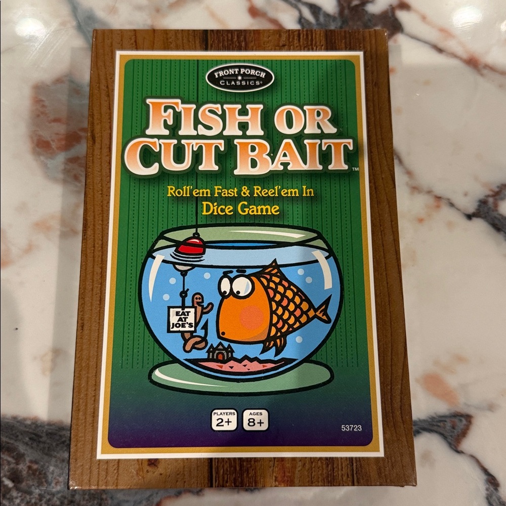 NEW: Fish or Cut Bait Dice Game - Orange